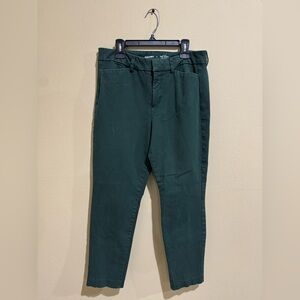 Old Navy Forest Green Pixie Skinny Pants